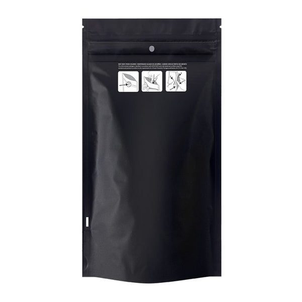 14g Mylar Bags Clear/Black Childproof – Smell-Proof Heat-Seal Pouches