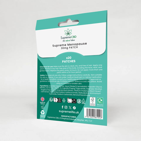 Menopause CBD Patches 30mg