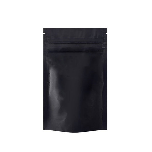 Mini 3.5g Mylar Bags Black/Black – Heat-Seal Smell-Proof Pouches