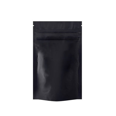 Mini 3.5g Mylar Bags Black/Black – Heat-Seal Smell-Proof Pouches