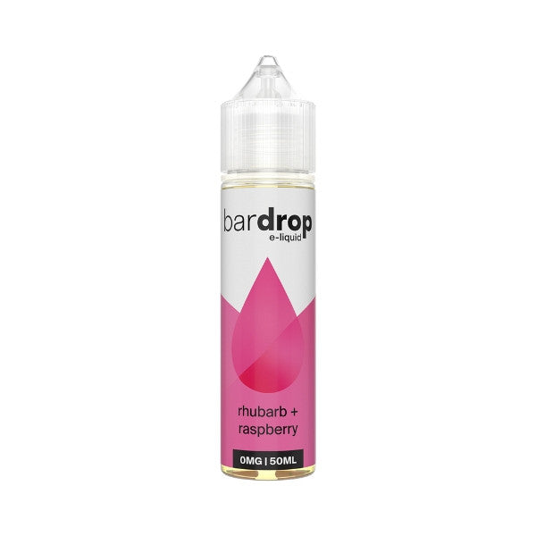 Bar Drop E-Liquid - 50ml - Rhubarb + Raspberry [0MG]