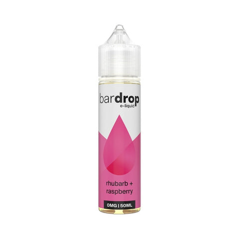 Bar Drop E-Liquid - 50ml - Rhubarb + Raspberry [0MG]