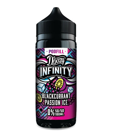 Doozy Vape - Infinity Pod Fill - 100ml [Blackcurrant Passion Ice 50/50]
