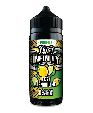 Doozy Vape - Infinity Pod Fill - 100ml [Fizzy Lemon Lime 50/50]