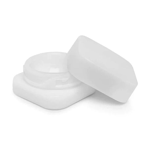 Square Glass Concentrate Containers – Airtight Blank Storage Jars