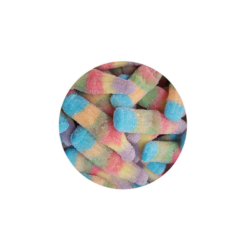 Sugar Coated Neon Bottles – 40mg Broad Spectrum | Halal & Lab-Tested