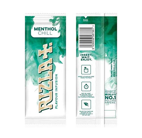 Rizla Fresh Mint Flavour Cards Infusion Pack of 25