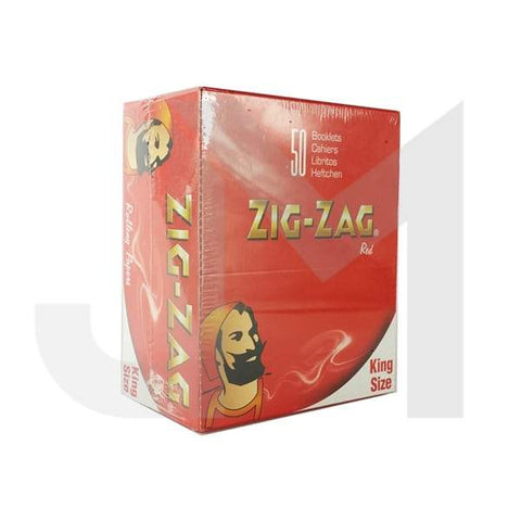 50 Zig-Zag Red King Size Rolling Papers