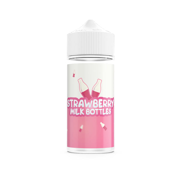 Strawberry Milk Bottles 100ml Shortfill 0mg (70VG-30PG)