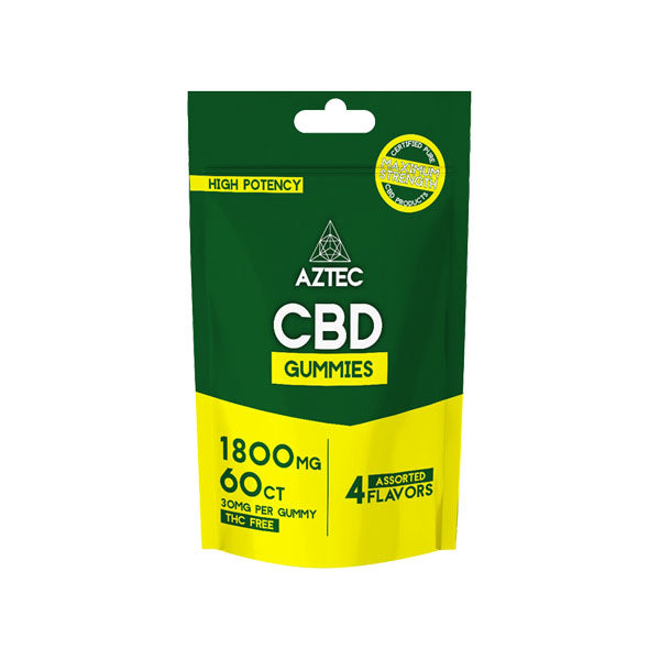 Aztec CBD Broad Spectrum 1800mg CBD Gummies - 60 Pieces