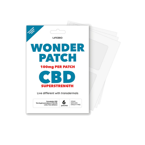 Lifebio 600mg CBD Superstrength Wonderpatch - 6 Patches