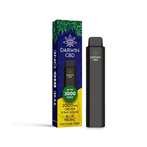 Darwin The Big One 2000mg CBD Disposable Vape Device 3000 Puffs **3 FOR £46.98**