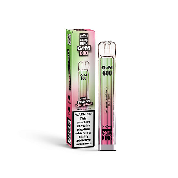 20mg Aroma King GEM 600 Disposable Vape Device 600 Puffs [5 for £17]