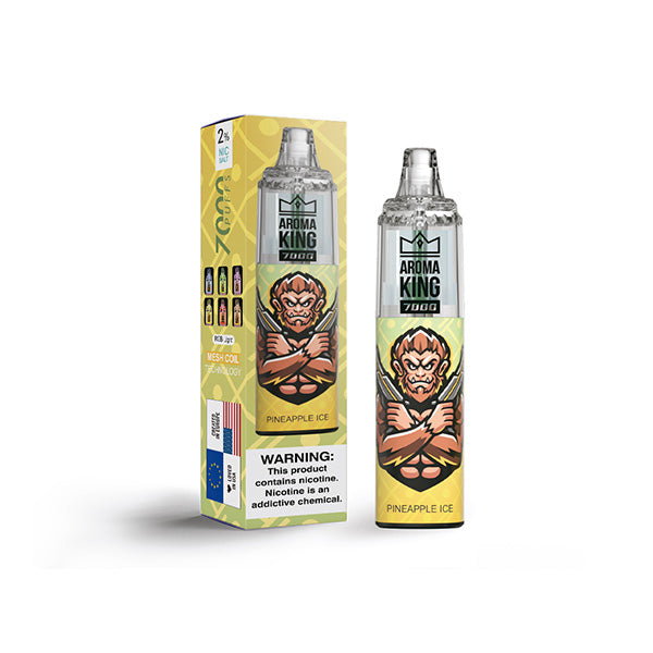 0mg Aroma King Tornado Disposable Vape Device 7000 Puffs