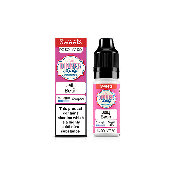 6mg Dinner Lady 50:50 Sweets 10ml Nic Salts (50VG/50PG)