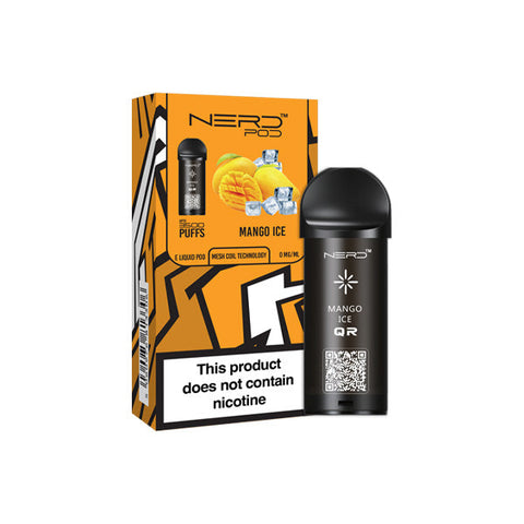 0mg Nerd Pod Replacement Pod 3500 Puffs (ANY 3 FOR £16.98)