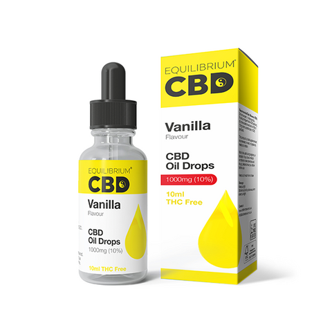 1000mg Equilibrium CBD Oil 10ml - Vanilla Flavour (BUY 1 GET 1 FREE!)