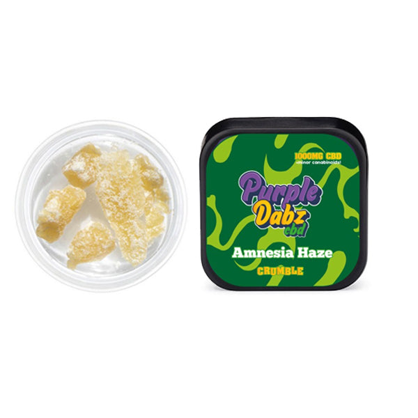 Purple Dabz by Purple Dank 1000mg CBD Crumble - Amnesia Haze (BUY 1 GET 1 FREE)