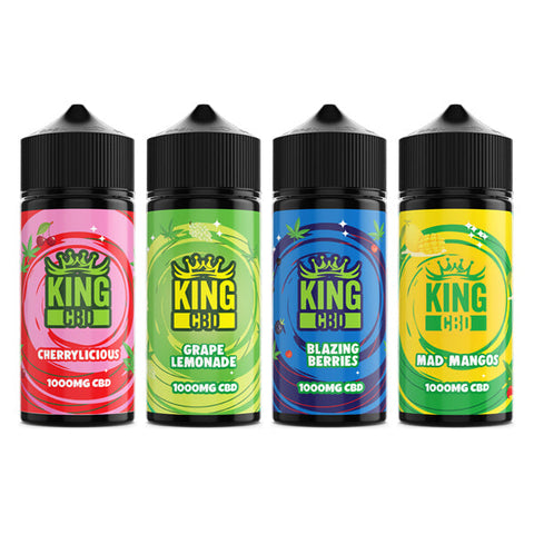 King CBD 1000mg CBD E-liquid 120ml (BUY 1 GET 1 FREE)