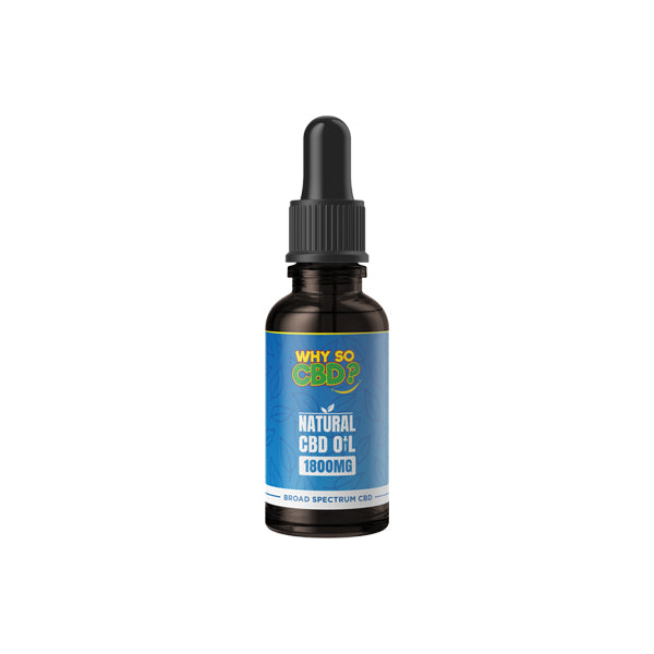 Why So CBD? 1800mg Broad Spectrum CBD Natural Oil - 30ml